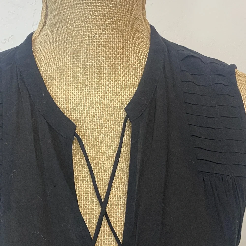 James Perse Black Sleeveless Loose Fit Dress - Picture 5 of 6
